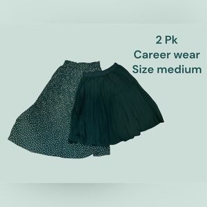 2 PK MIDI LENGTH SKIRTS SIZE MEDIUM ONE NWT